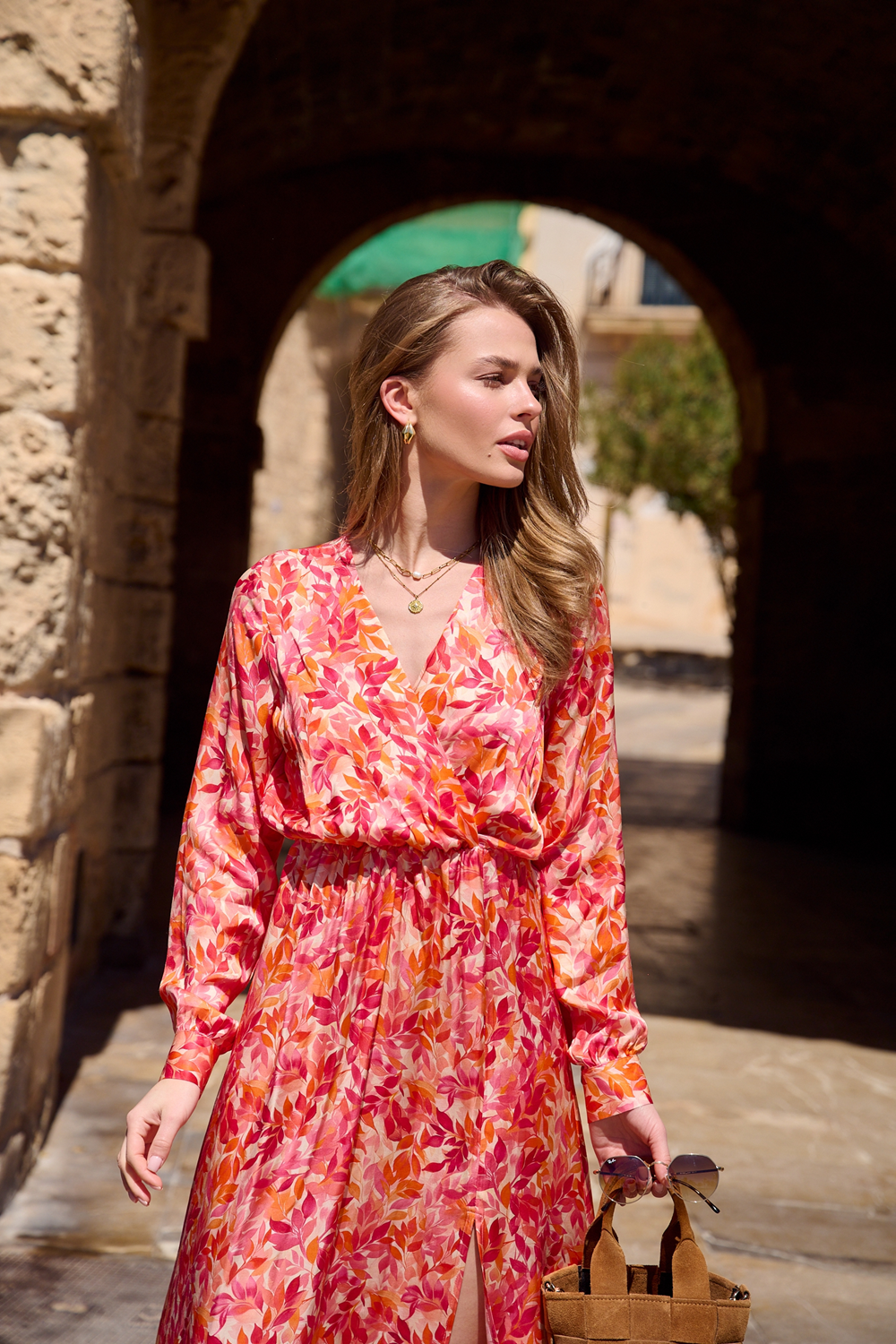 Rochie lungă cu talie Marigold Kiss