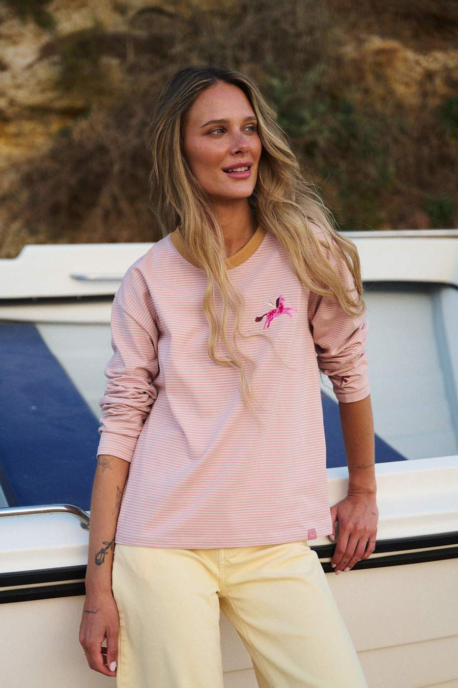 Camisola de Manga Comprida Rose Rider