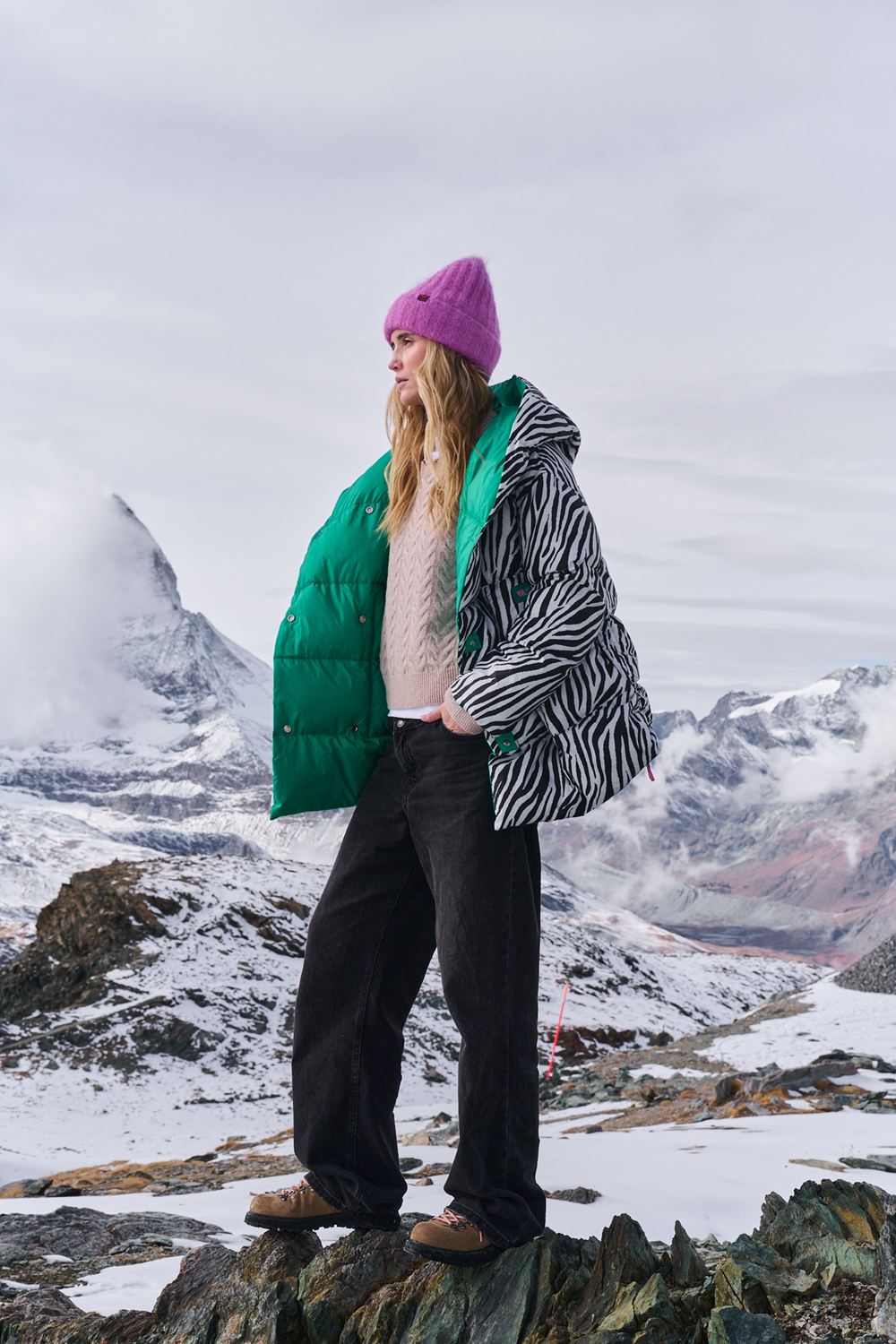 Alaska Zeebra megfordítható télikabát