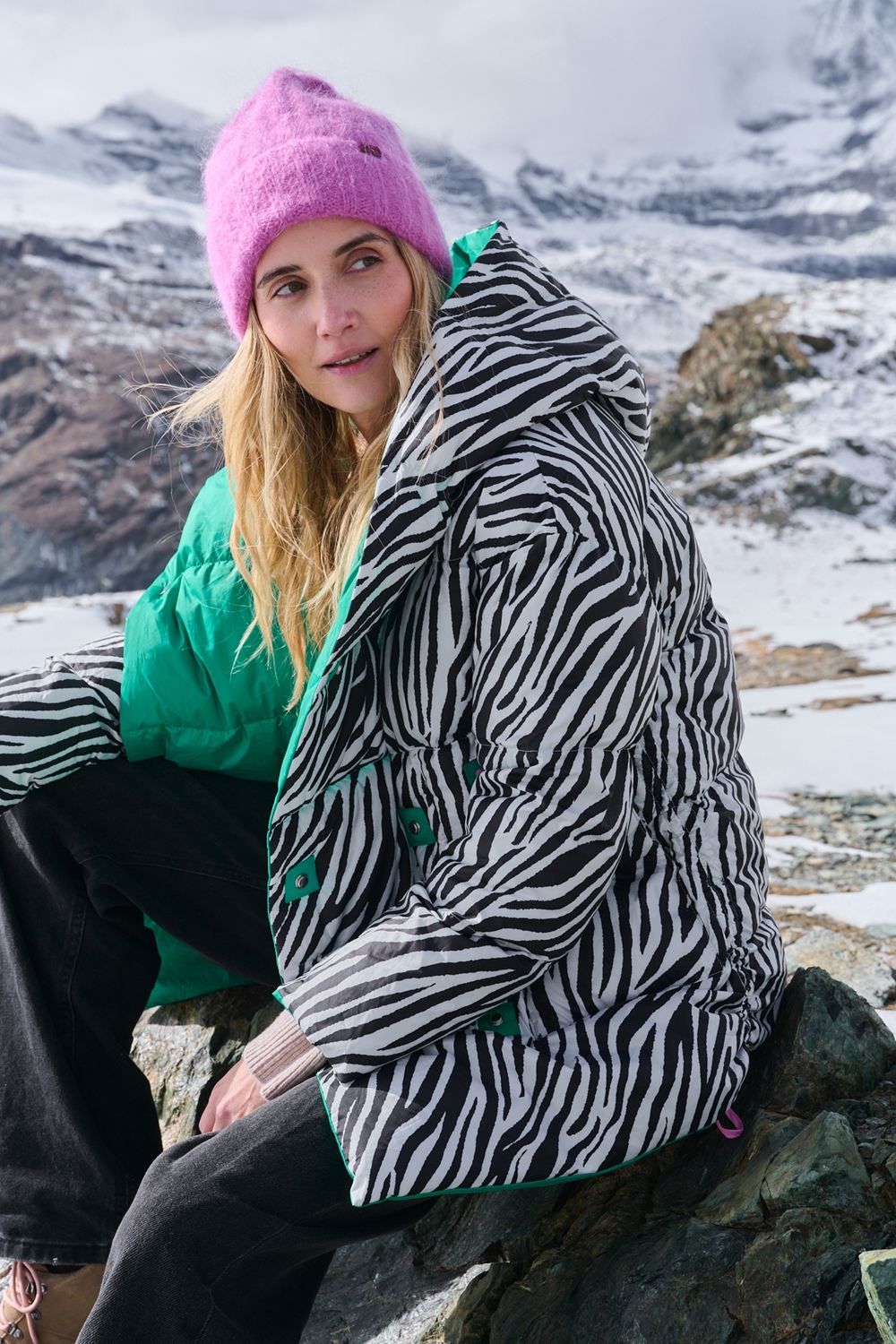Alaska Zeebra megfordítható télikabát