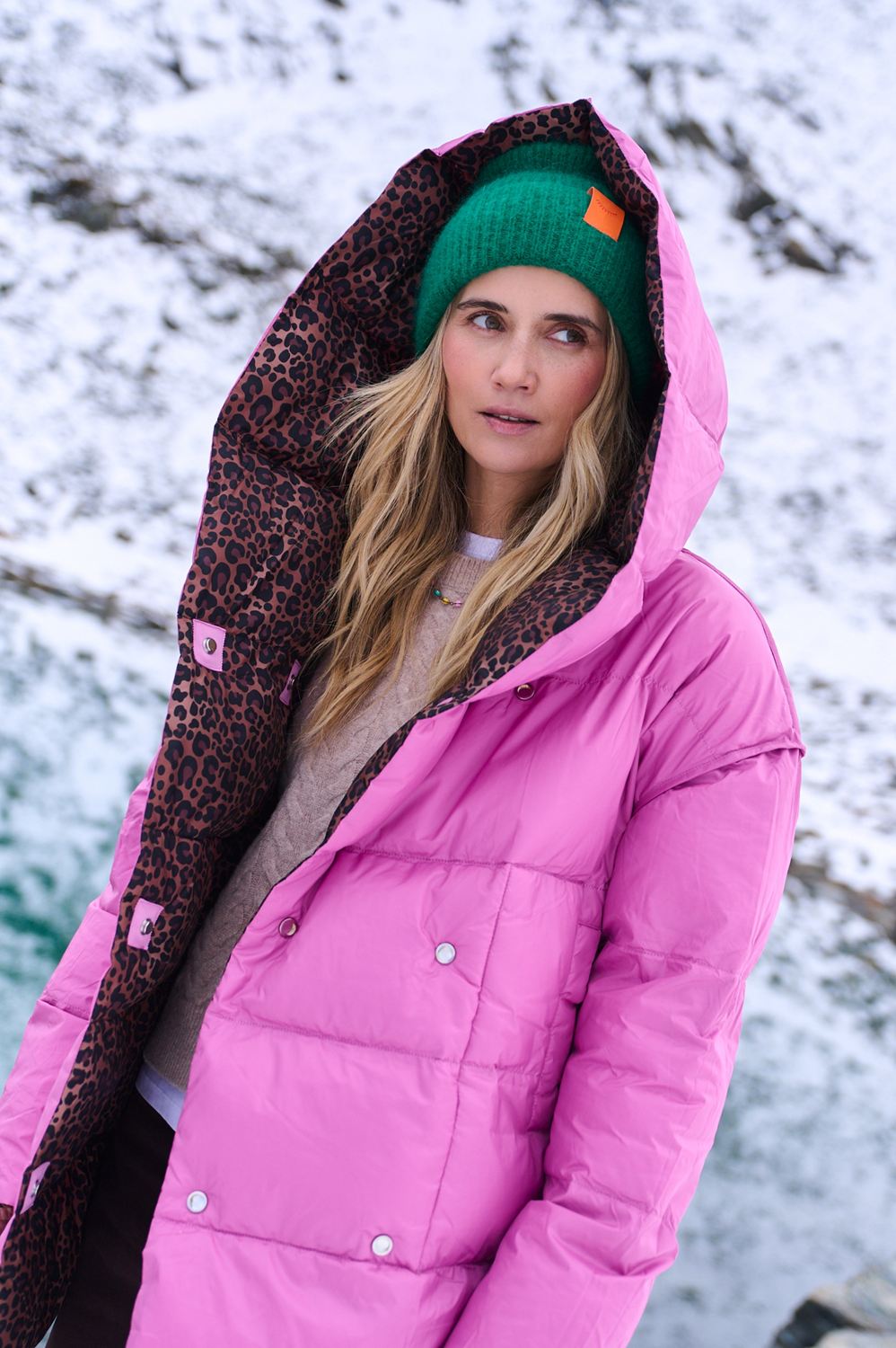 Alaska Pink Panther double-sided winter jacket – NAOKO-STORE.com