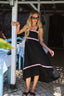 Rochie midi din in Midnight Kiss