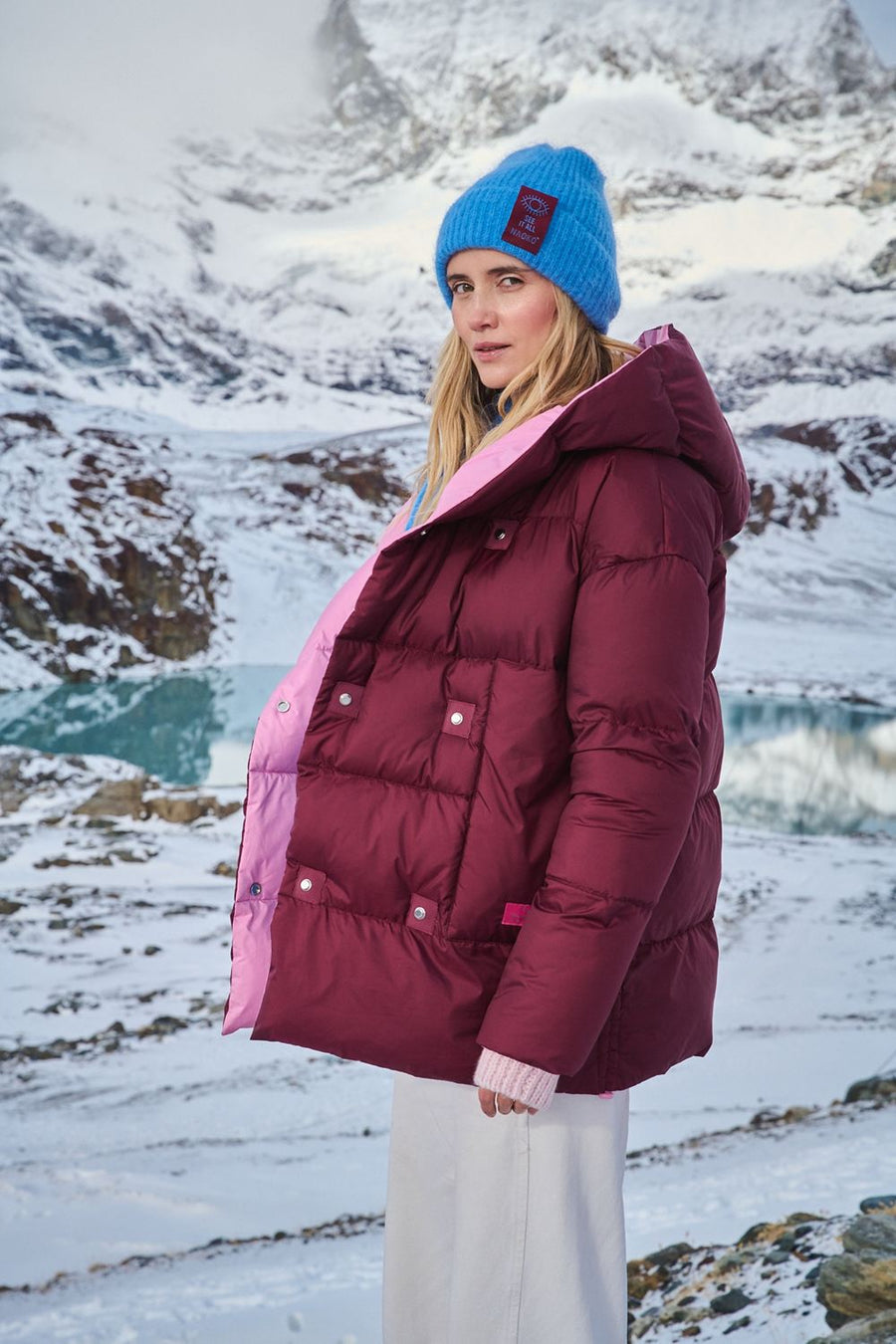 Alaska Rosetė dvipusė žieminė striukė
