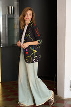 Botanische Oversize-Jacke