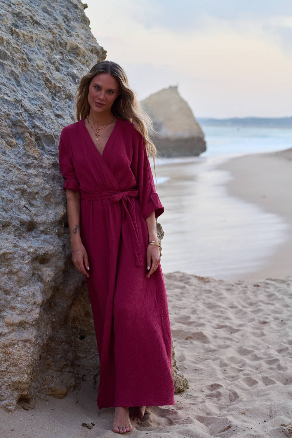 muslin dress A relaxed flattering silhouette that moves from beach to dinner to travel without missing a beat Marina Rinaldi | Woman -