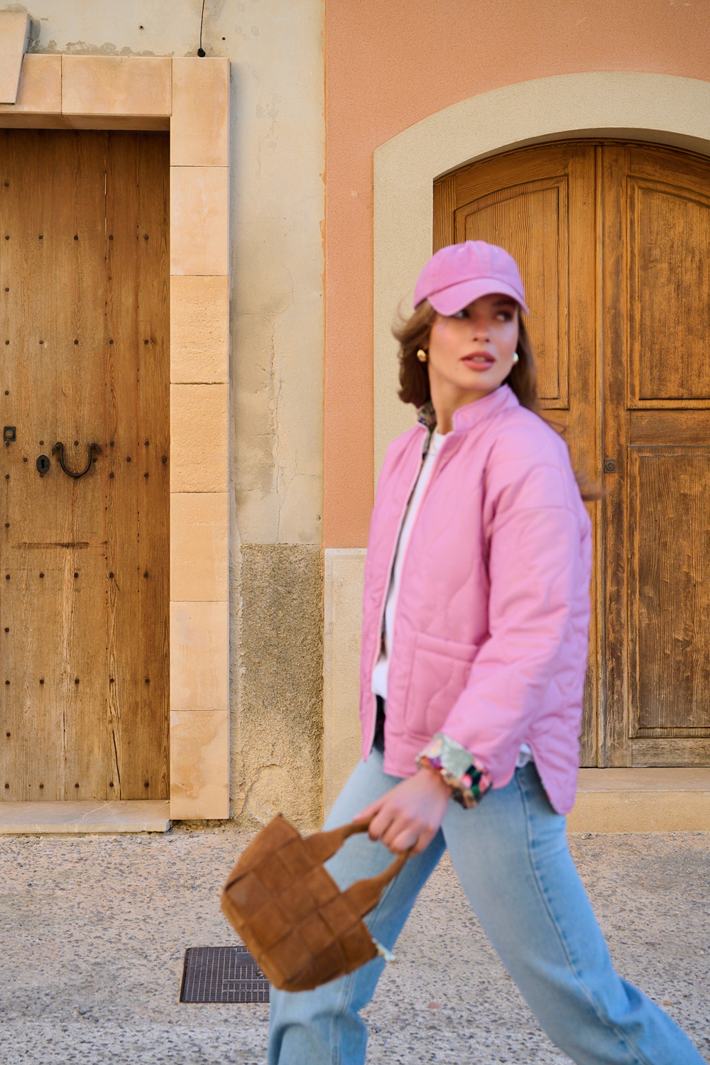 Pink Meadow wendbare Jacke