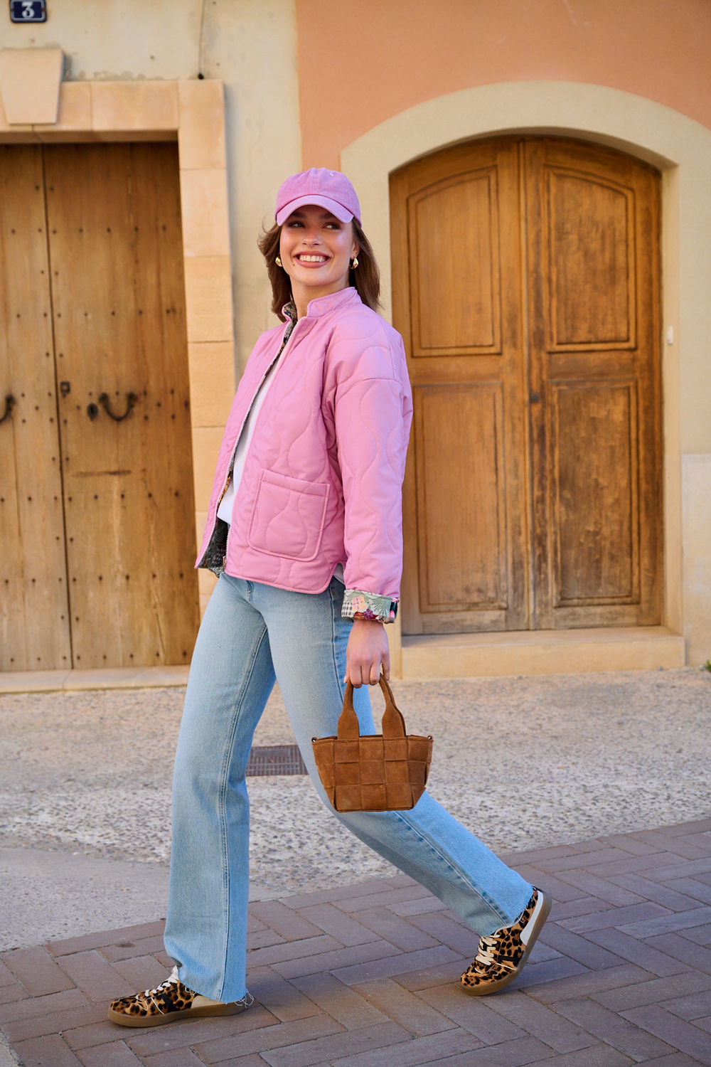 Pink Meadow wendbare Jacke
