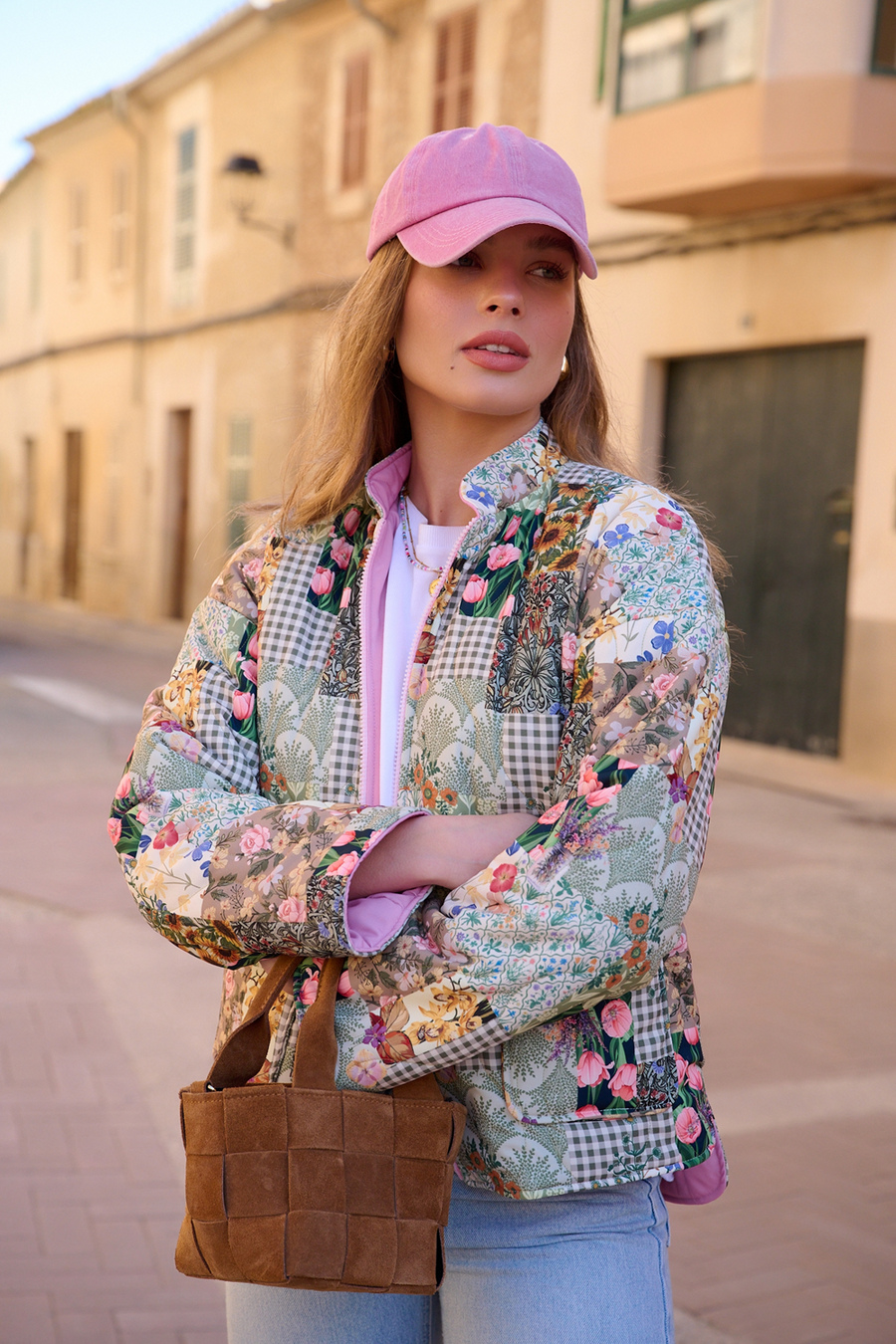 Pink Meadow wendbare Jacke