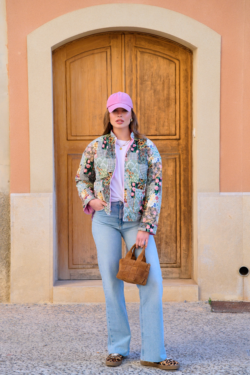 Pink Meadow wendbare Jacke