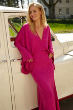 Blooming Fuchsia maxi dress