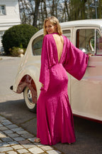 Blooming Fuchsia maxi dress