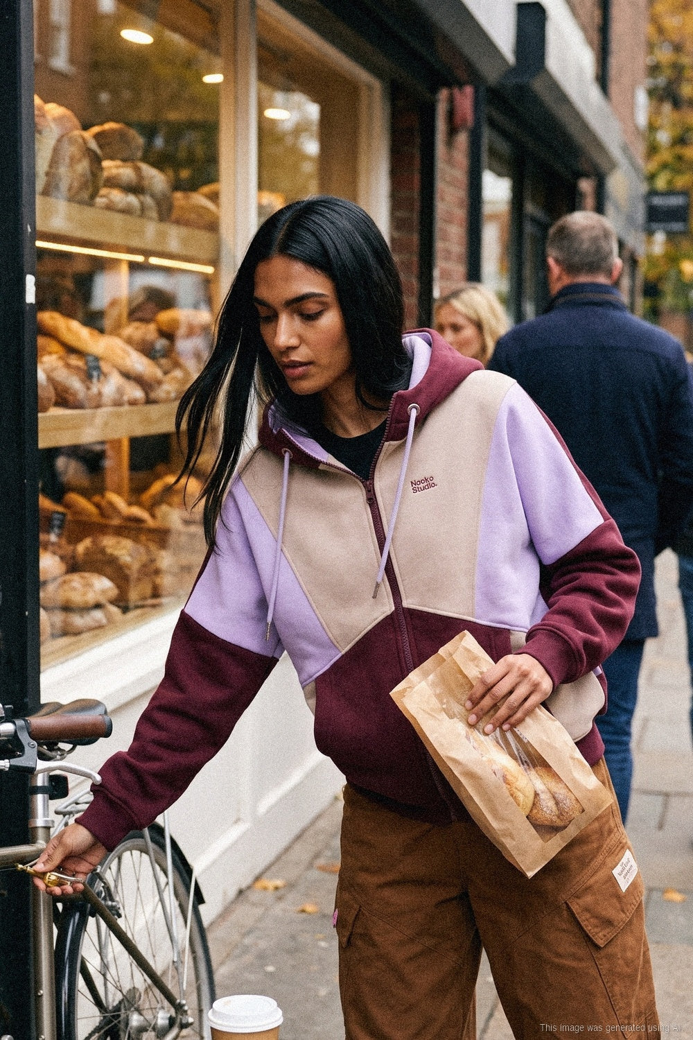 Fig Puzzle Zip-Up Sweatshirt