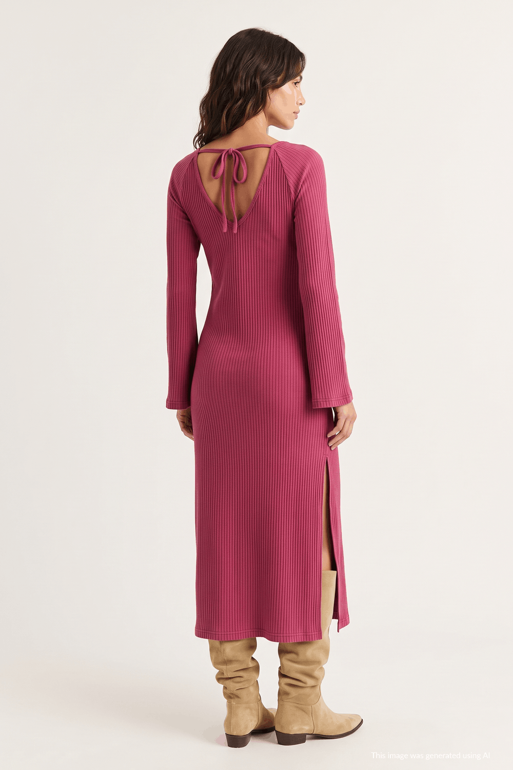 Western Rose Knit Dress