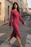 Western Rose Knit Dress