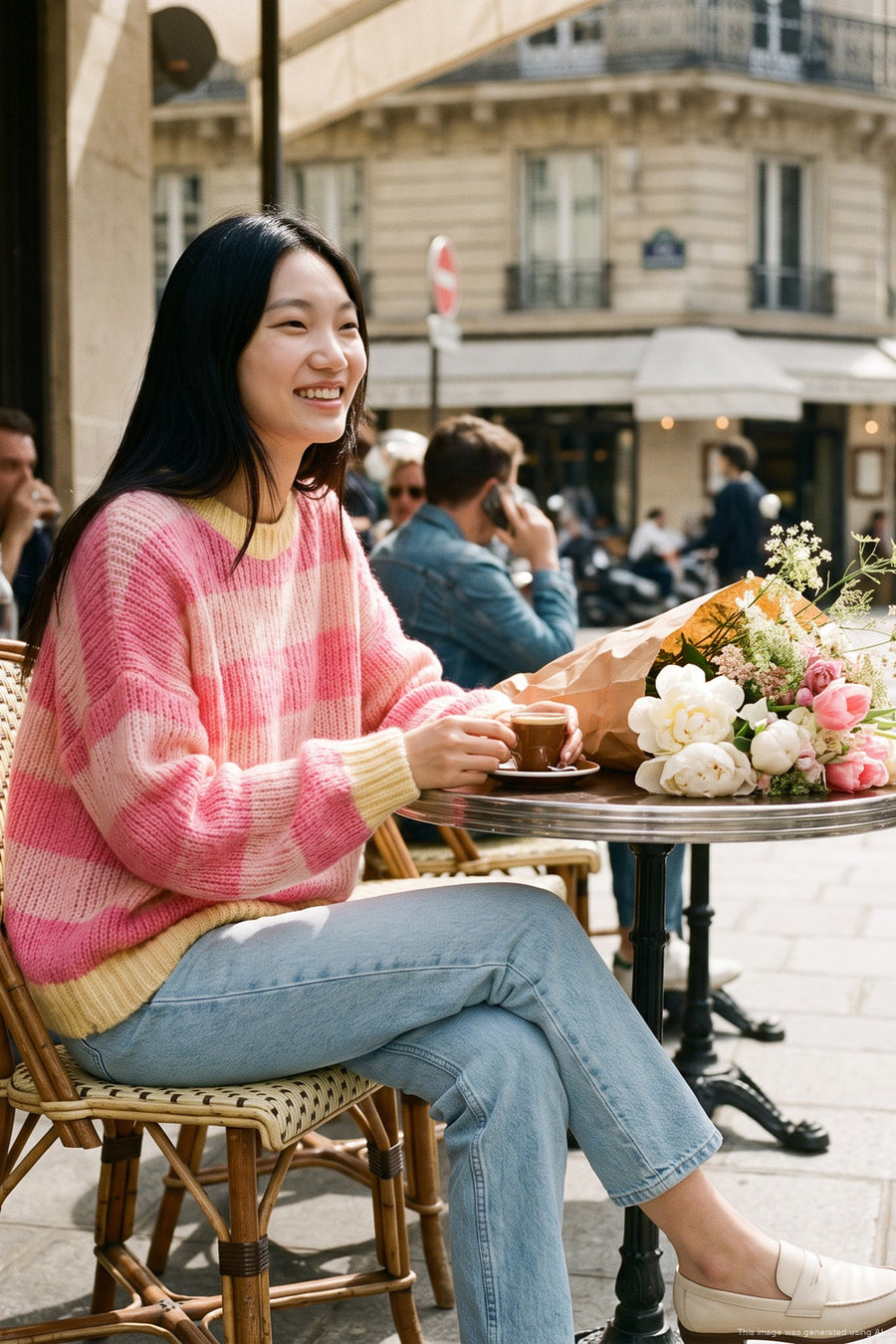 Strawberry Cream Wool Blend Sweater