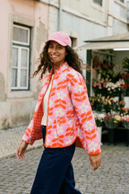 Peachy Bloom vändbar jacka