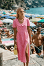 Pink Pomodorini Midi Dress