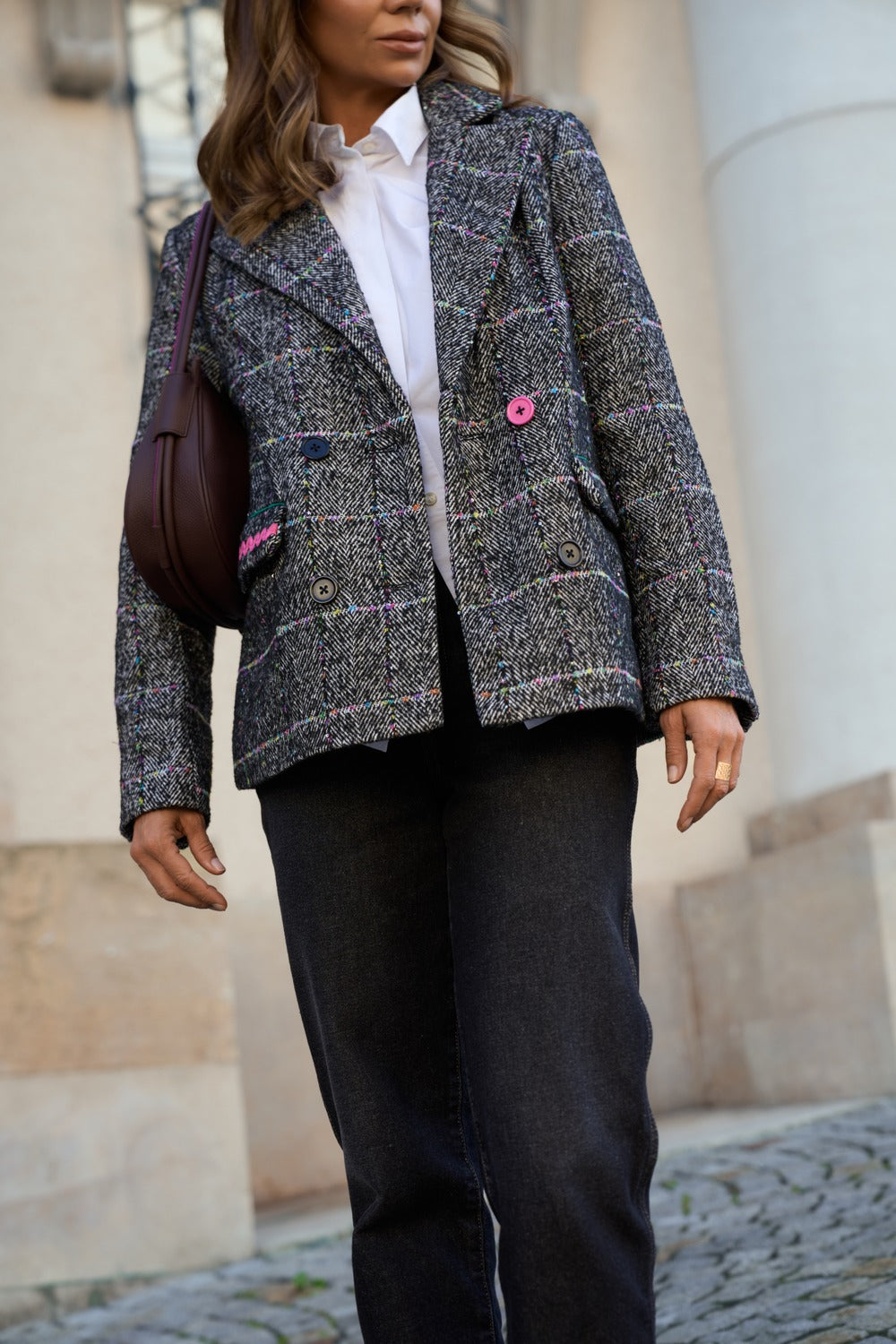 More Than Expected wollen blazer