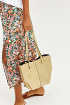 Silky Glow nahkainen shopper-laukku