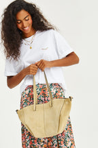 Silky Glow nahkainen shopper-laukku