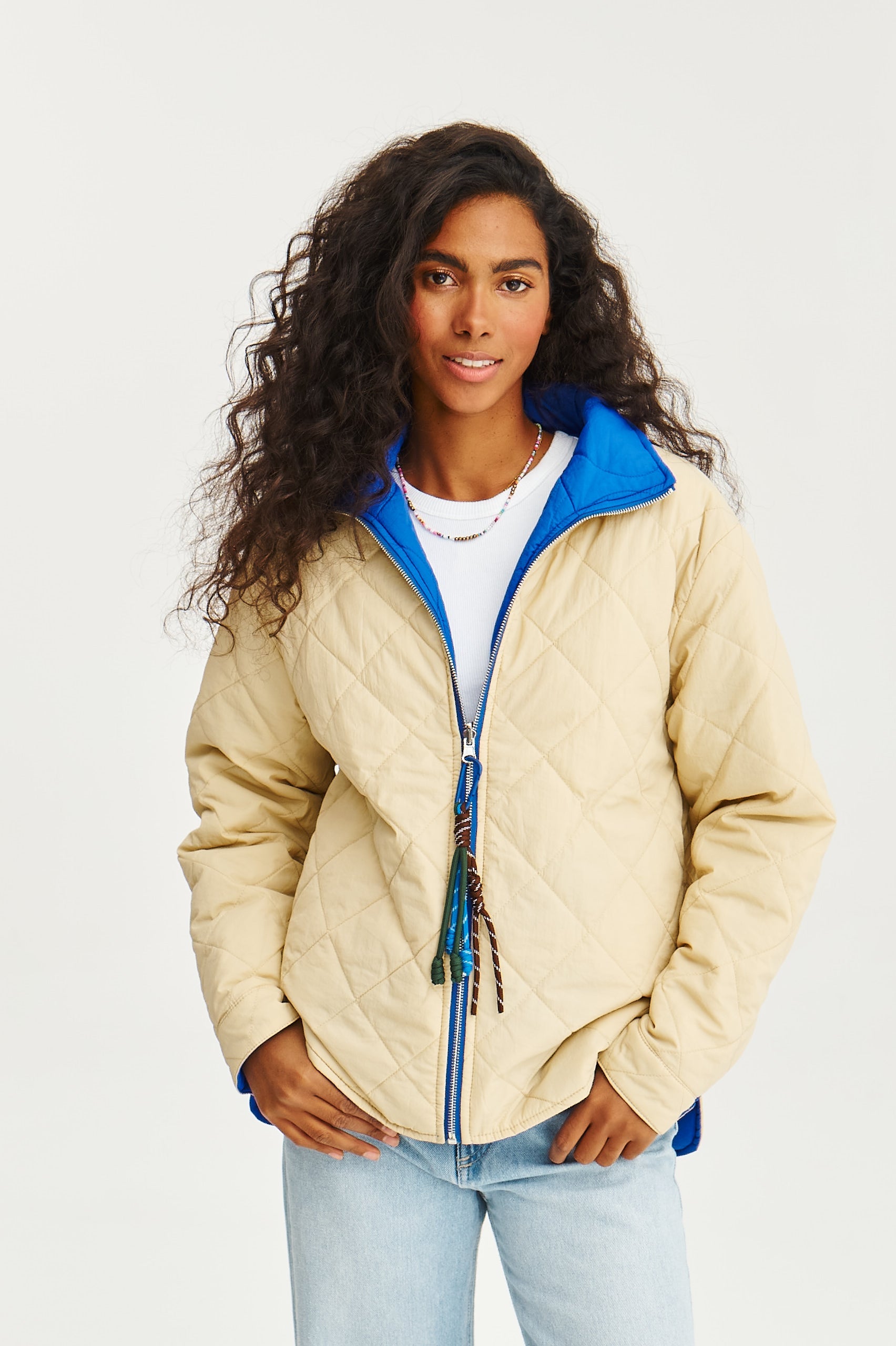 Poppy Retro Sky double-sided jacket – NAOKO-STORE.com