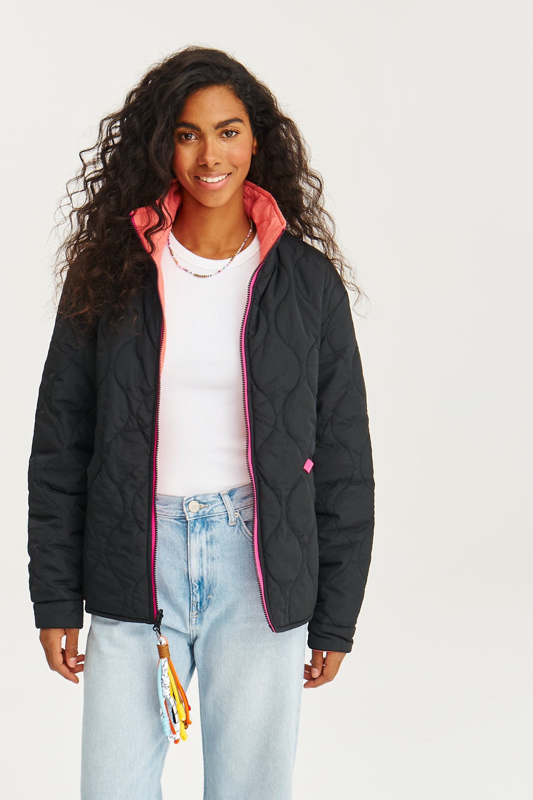 Poppy Pink Thunder double-sided jacket
