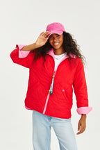 Mohn-Erdbeer-Sorbet Wendejacke