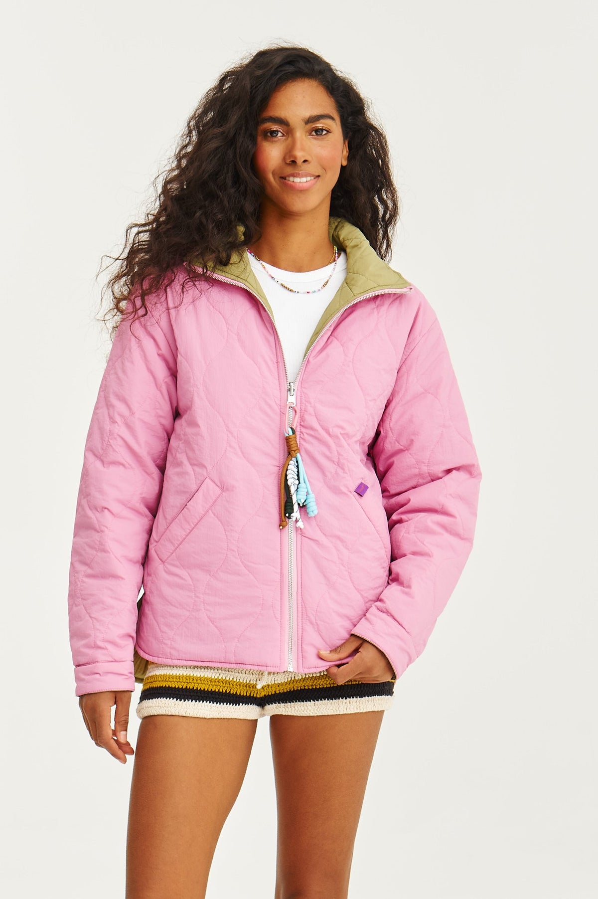 Mohn-Pistazie-Kuss Wendejacke