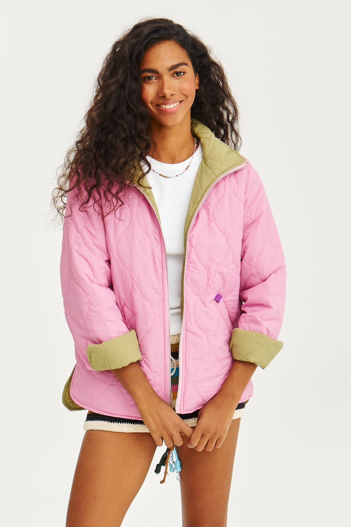 Mohn-Pistazie-Kuss Wendejacke