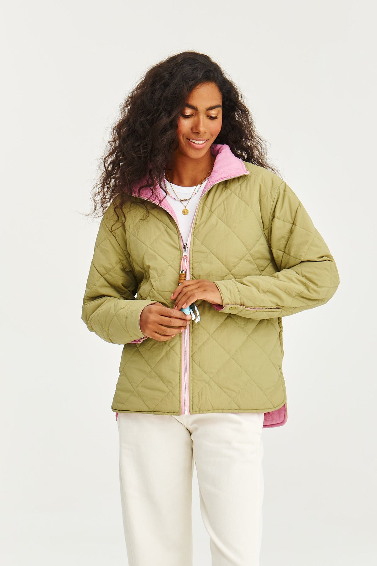 Mohn-Pistazie-Kuss Wendejacke