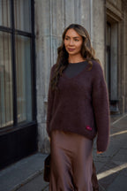 Brown Mirage mohair sweater