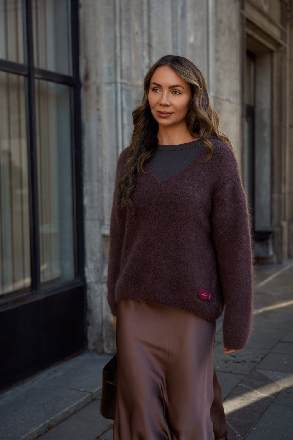Brown Mirage mohair sweater