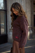 Brown Mirage mohair sweater