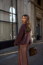 Brown Mirage mohair sweater