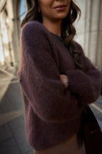 Brown Mirage mohair sweater