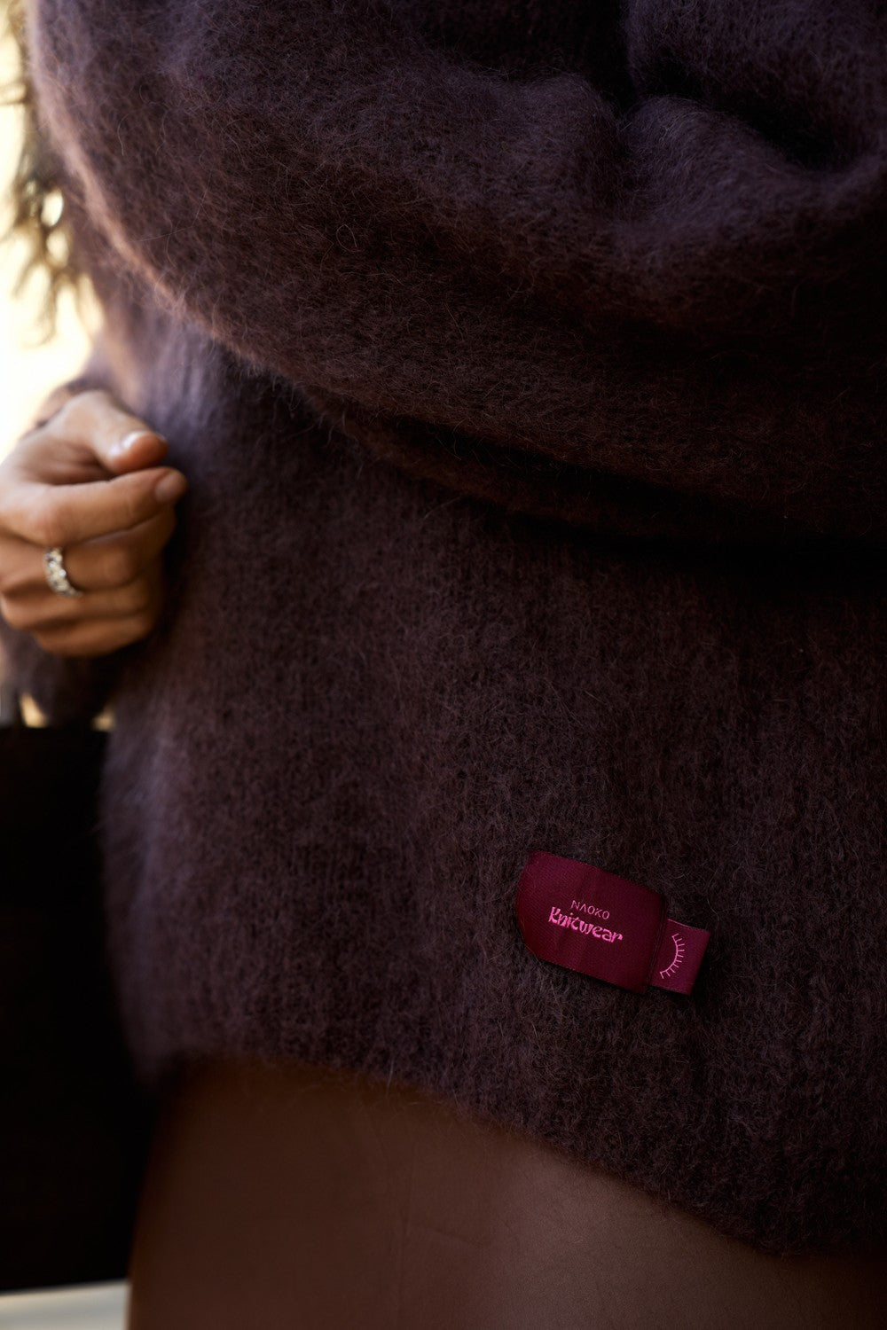 Brown Mirage mohair sweater