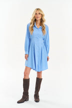 Something Blue Shirt Dress