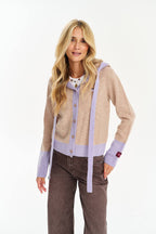 Lavender Latte uldcardigan