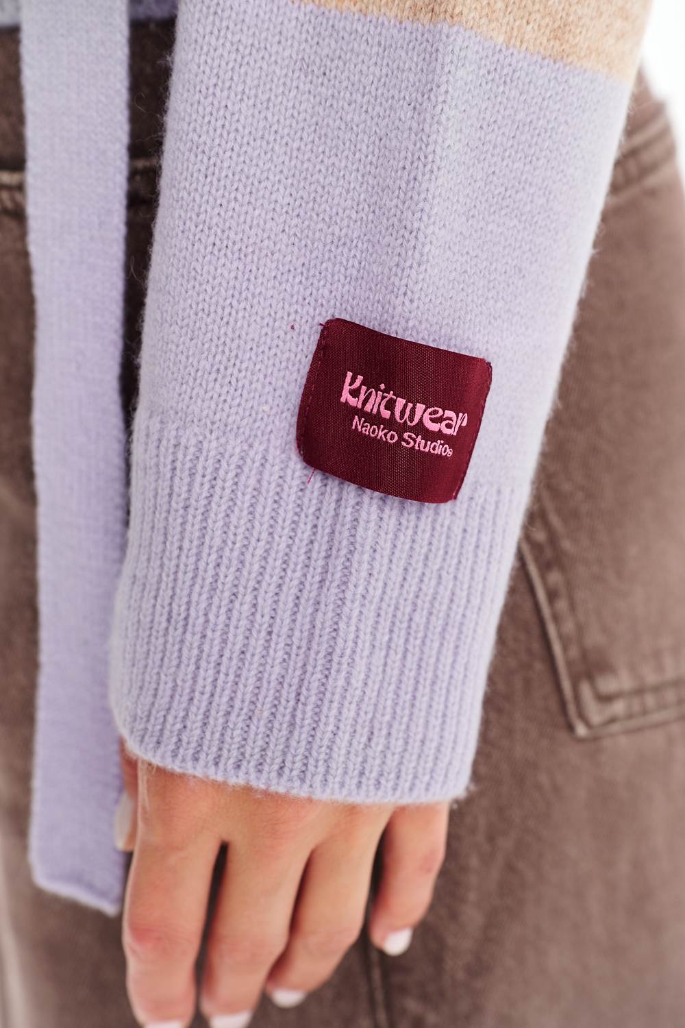 Lavender Latte uldcardigan