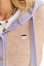 Lavender Latte uldcardigan