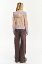 Lavender Latte uldcardigan