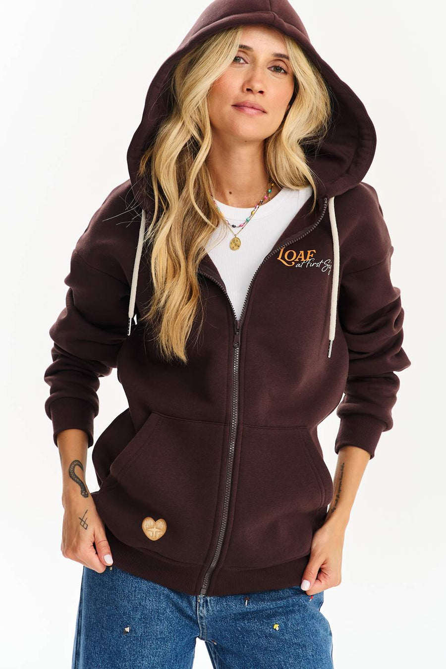 Butter Half Sweatshirt mit Knopfleiste
