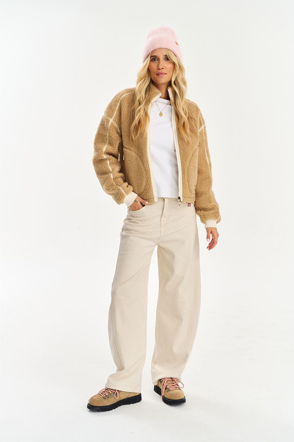 Teddy Fuzzy Dune Wool Jacket