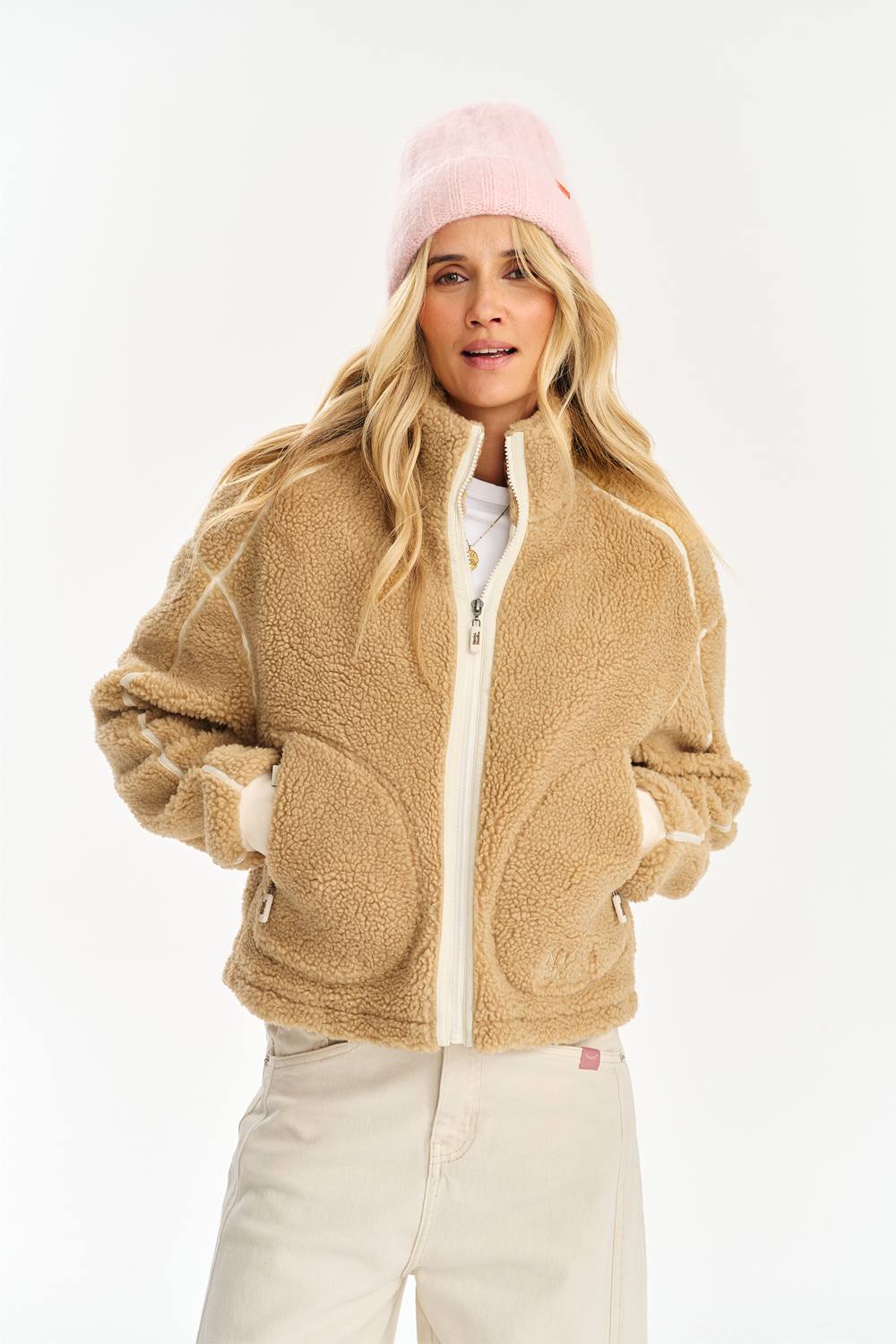Teddy Fuzzy Dune Wool Jacket