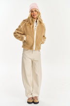 Teddy Fuzzy Dune Wool Jacket