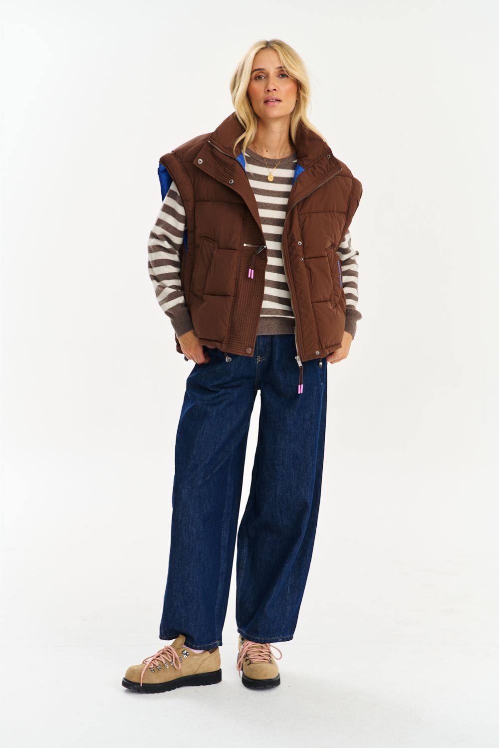 Sudden Blue Quilted Vest