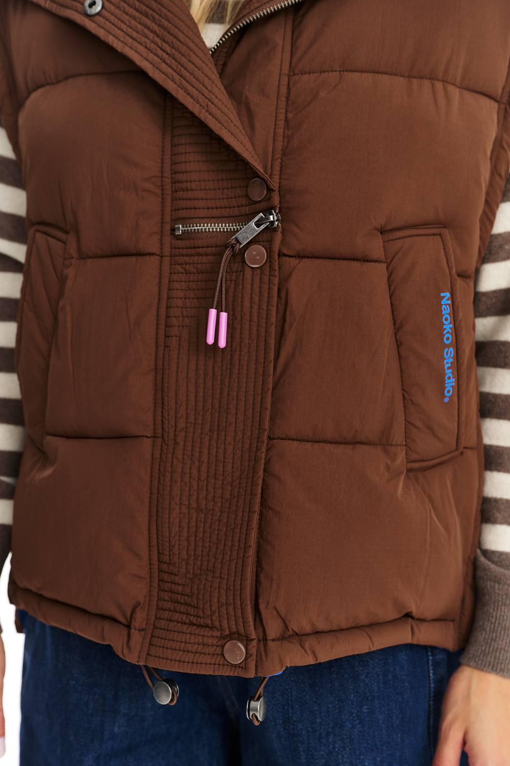 Sudden Blue Quilted Vest