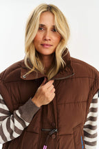 Sudden Blue Quilted Vest