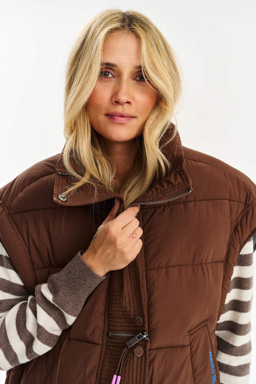 Sudden Blue Quilted Vest