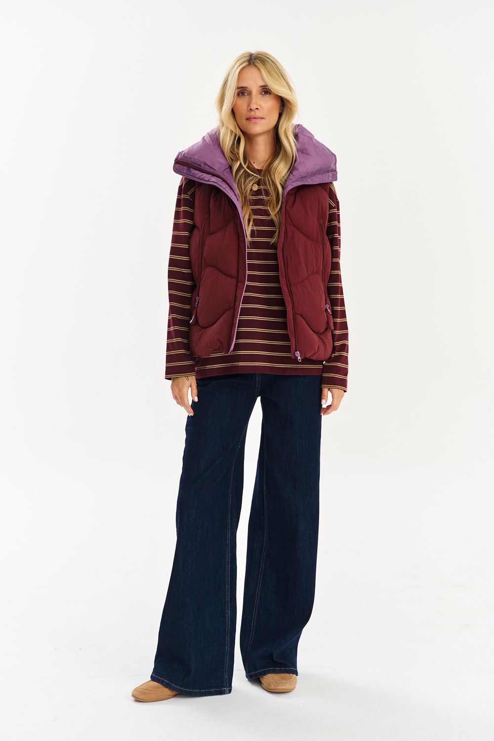 Midnight Plum Short Vest